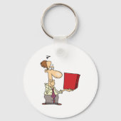 Porte-clés Homme Regardant Une Boîte (Recto)