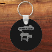 Porte-clés Homme Smokeologiste BBQ Grilling Chef Fumeur Funny (Recto)