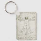 Porte-clés Homme vitruvien par Leonardo da Vinci (Recto)