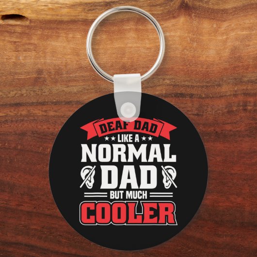 Porte-clés Hommes Fierté Sourde Audience Sensibilisation à la (Verso)