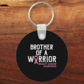 Porte-clés Hommes Frère D'Un Guerrier Sensibilisation Au Canc (Recto)