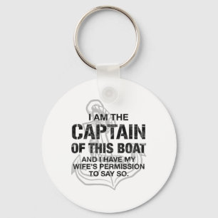 Porte-clés Hommes Je Suis Le Capitaine De Ce Bateau Drôle De
