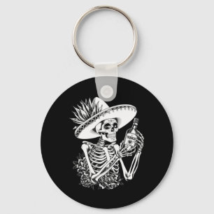 Porte-clés Hommes Mexique Vintage Squelette Dia De Los Muerto