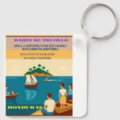 Porte-clés  Honduras BAHIA DE TRUJILLO Retro poster (Dos)