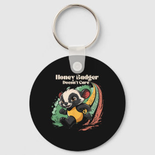 Porte-clés Honey Badger ne se soucie pas mignon animal Amusan