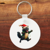 Porte-clés Honey Badger Tree Xmas Lights Santa Honey Badger C (Recto)