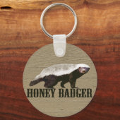 Porte-clés Honey Badger Wild Animal (Recto)