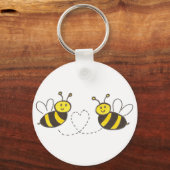 Porte-clés Honey Bees with Heart (Recto)