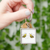 Porte-clés Honey Bees with Heart (main)