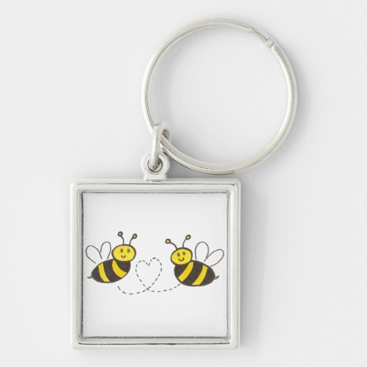 Porte-clés Honey Bees with Heart (Devant)