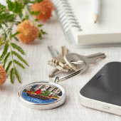 Porte-clés Hong Kong Sampan La perle de l'Orient (Côté)