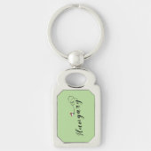 Porte-clés Hongrie Heart Keyring, hongrois (Devant)