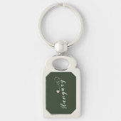 Porte-clés Hongrie Heart Keyring, hongrois (Devant)