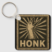 Porte-clés Honk Goose Funny Duck Chicken Mème (Recto)