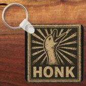 Porte-clés Honk Goose Funny Duck Chicken Mème (Recto)