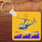 Porte-clés Honneur dans chaque fil orange clair jaune (Recto)