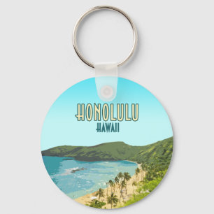 Porte-clés Honolulu Hanauma Bay Beach Hawaii Vintage