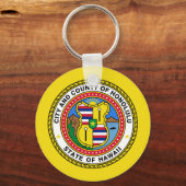Porte-clés Honolulu, Hawaii, États-Unis (Recto)