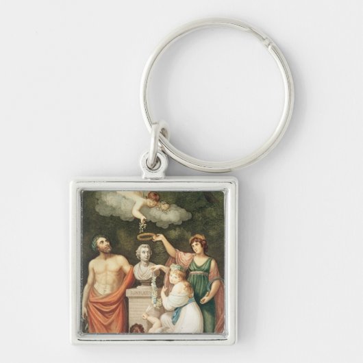 Porte-clés Honorer le buste de Linnaeus (Devant)