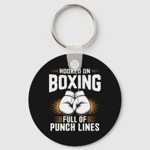 Porte-clés Hooké Sur Boxe Plein De Lignes De Punch Sports Box