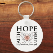Porte-clés Hope Belith Faith - Cancer de l'utérus (Recto)