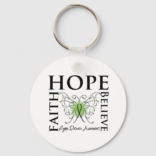 Porte-clés Hope Belith Faith - Maladie de Lyme (Recto)