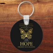 Porte-clés Hope Chilhood Cancer Awareness Gold Ribbon (Recto)