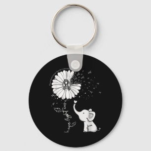 Porte-clés Hope Fight Cure Elephant Neuroendocrine Cancer Zeb