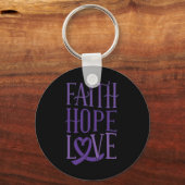 Porte-clés Hope Love - Fibromyalgia Sensibilisation Support P (Recto)