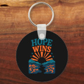 Porte-clés Hope Wins Romans 15_13 Sunrise Ocean Christian (Recto)