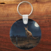 Porte-clés Hopping Kangaroo & Pleine lune (Verso)