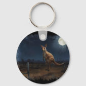 Porte-clés Hopping Kangaroo & Pleine lune (Verso)
