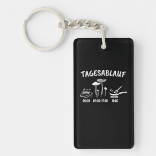 Porte-clés Horaire du collecteur de champignons