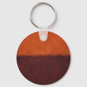 Porte-clés Horizon Abstrait Orange Brûlé
