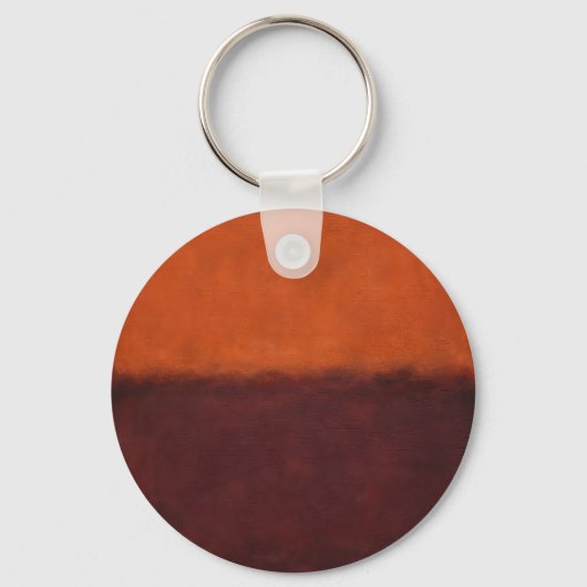 Porte-clés Horizon Abstrait Orange Brûlé (Recto)