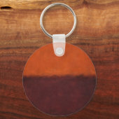 Porte-clés Horizon Abstrait Orange Brûlé (Verso)