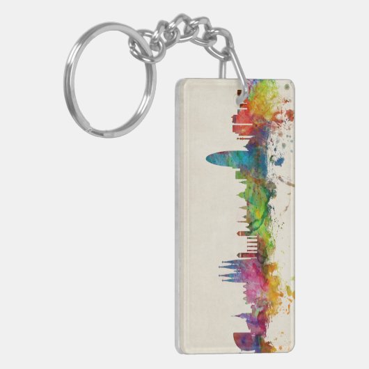 Porte-clés Horizon de Barcelone Espagne (Devant gauche)