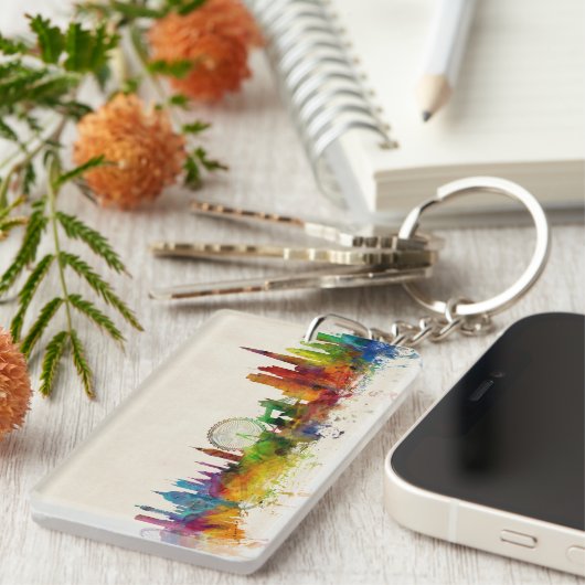 Porte-clés Horizon de Londres Angleterre (Devant droit)