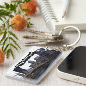 Porte-clés Horizon de PA de Pittsburgh avec Pittsburgh dans (Devant droit)