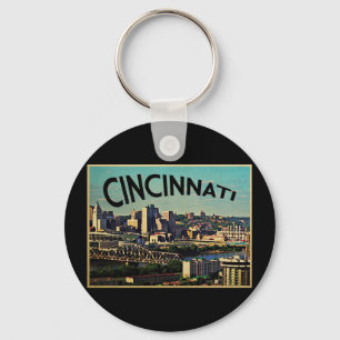 Porte-clés Horizon vintage de Cincinnati