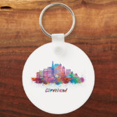 Porte-clés horizontaux de cleveland acuarela (Recto)