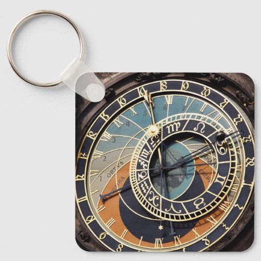 Porte-clés Horloge Astronomique à Prague (Recto)