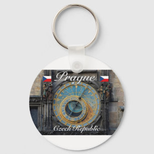 Porte-clés Horloge astronomique Prague Orlog République tchèq