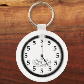 PORTE-CLÉS HORLOGE CINQ HEURES (Recto)