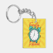 Porte-clés Horloge d'alarme à la retraite (Devant gauche)