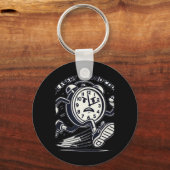 Porte-clés Horloge en marche Faites compter chaque seconde Au (Recto)