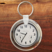 Porte-clés Horloge et devise (Recto)