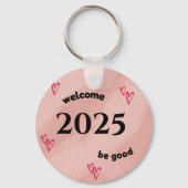Porte-clés horloge murale 2025 (Recto)