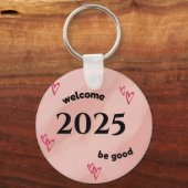 Porte-clés horloge murale 2025 (Recto)