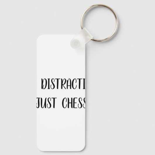 Porte-clés Horloge murale à thème des échecs (Verso)